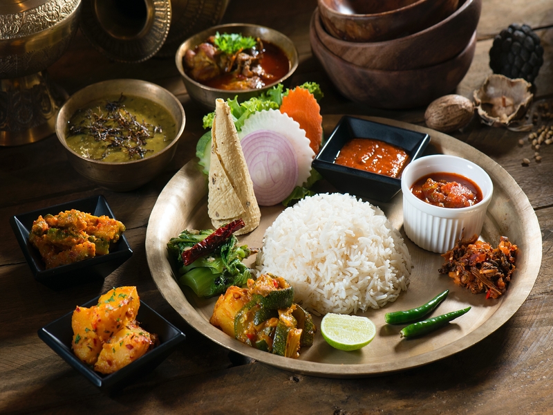 Nepali food Dal Bhat