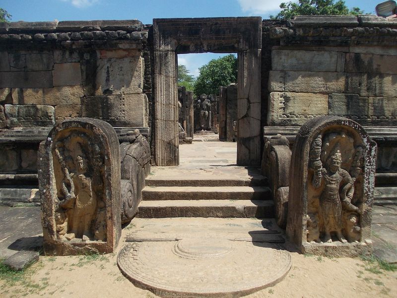Polonnaruwa is one of the best of Sri Lanka's historical places. This image shows the city ruins.